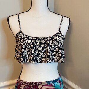 Forever 21 Floral bikini top size small
